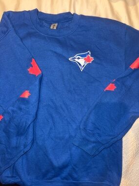 Custom women Small playoff sweater - Cavan Biggio #8 Toronto blue jays